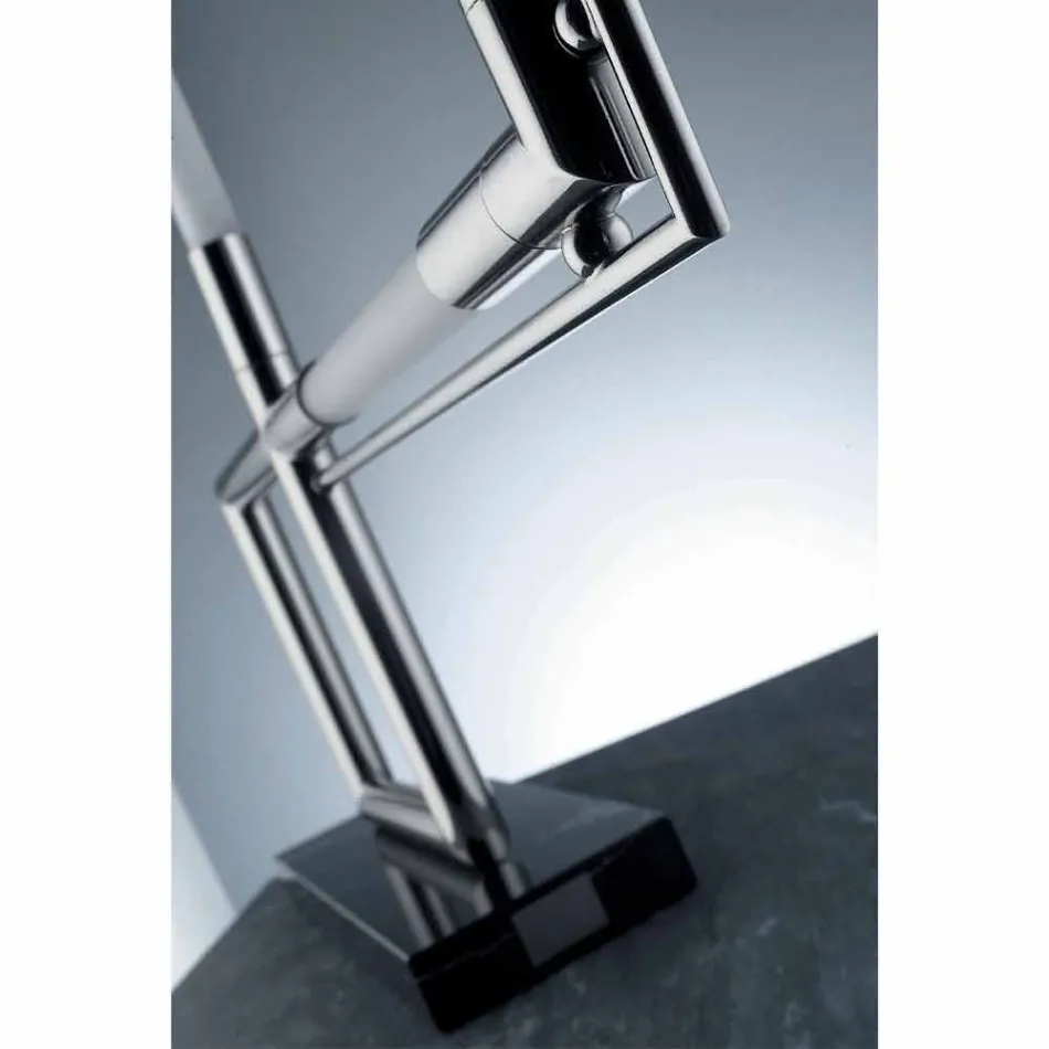 Table Lamp in Brass and Resin with Marble Base Made in Italy - Quizza Viadurini