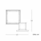 Table Lamp in Brass and Resin with Marble Base Made in Italy - Quizza Viadurini