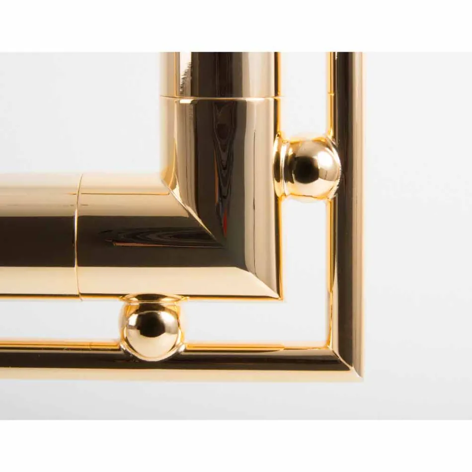Table Lamp in Brass and Resin with Marble Base Made in Italy - Quizza Viadurini