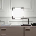 Table Lamp in Brass and Resin with Marble Base Made in Italy - Quizza Viadurini