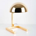 Table Lamp in Brass with Gold or Palladium Finish Made in Italy - Adana