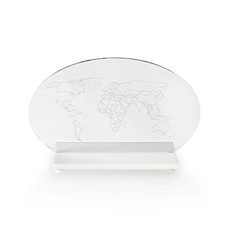 LED Powered Plexiglass Table Lamp Made in Italy - Rapunzel Viadurini