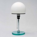 Glass Table Lamp with Opal Shade Made in Italy - Dacca