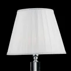 Ivy glass transparent and crystal glass table lamp, made in Italy Viadurini