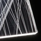 Table Lamp Led Crystal Acrylic Folded Laser Decor - Possett Viadurini