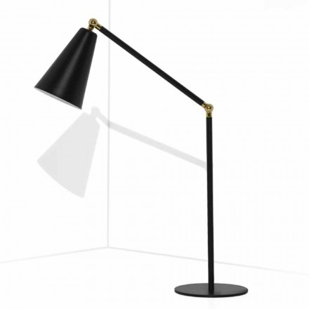 Modern Table Lamp with Metal Structure Made in Italy - Zaira Viadurini