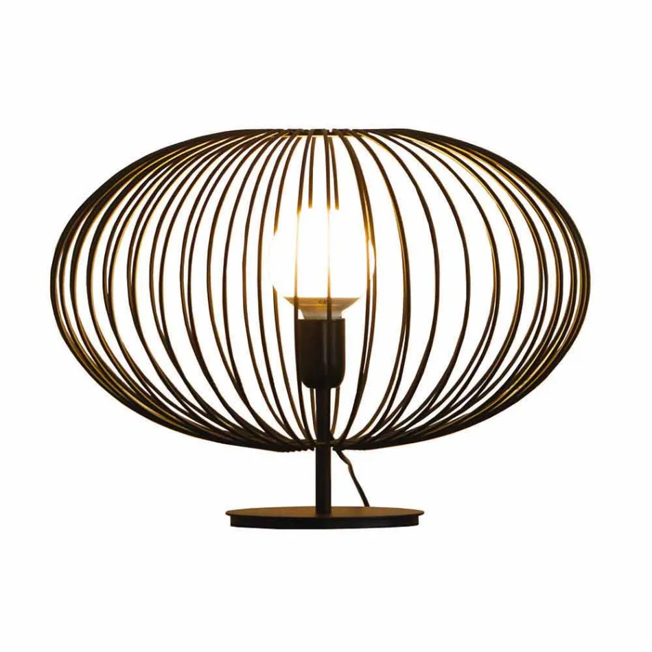 Modern table lamp in painted steel, Ø48xH35 cm, Gabriella Viadurini