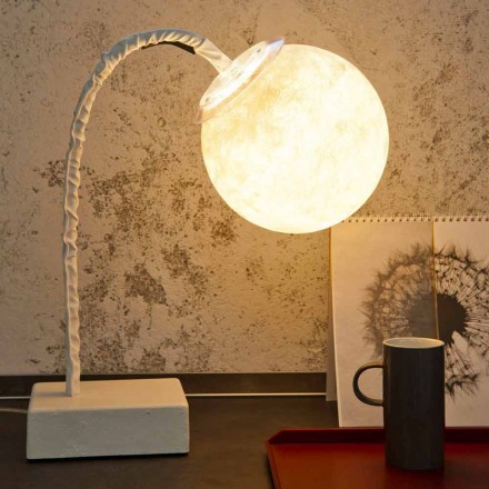 Modern flexible stem table lamp In-es.artdesign MicroT Luna Viadurini