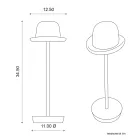 Rechargeable and Tiltable Table Lamp by Magnet - Bombetta Viadurini