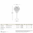 Floor lamp 30 glasses upside Sauvignon Viadurini