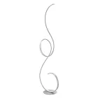 LED Floor Lamp with Design-Clack Painted Metal Structure Viadurini