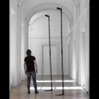 Extendable Floor Lamp Aluminum Matt Black Ladder Design - Watchful Viadurini