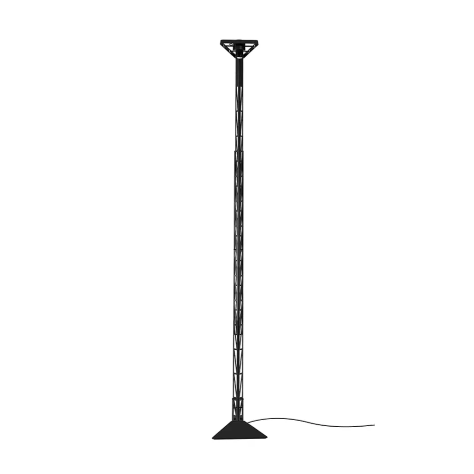 Extendable Floor Lamp Aluminum Matt Black Ladder Design - Watchful Viadurini