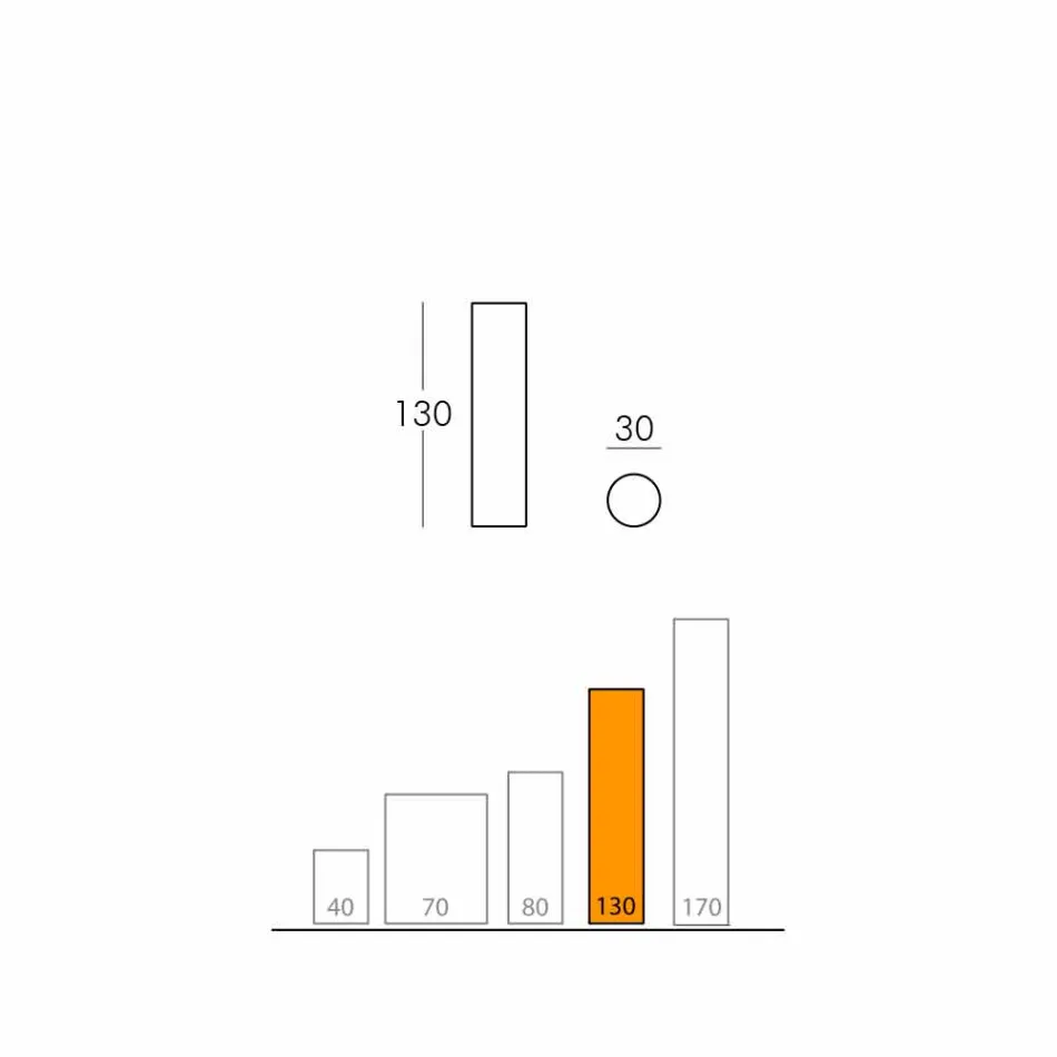 Slide Fluo cylindrical floor lamp made in Italy Viadurini