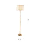 Classic Floor Lamp in Porcelain and Luxury Blown Glass - Eteria Viadurini
