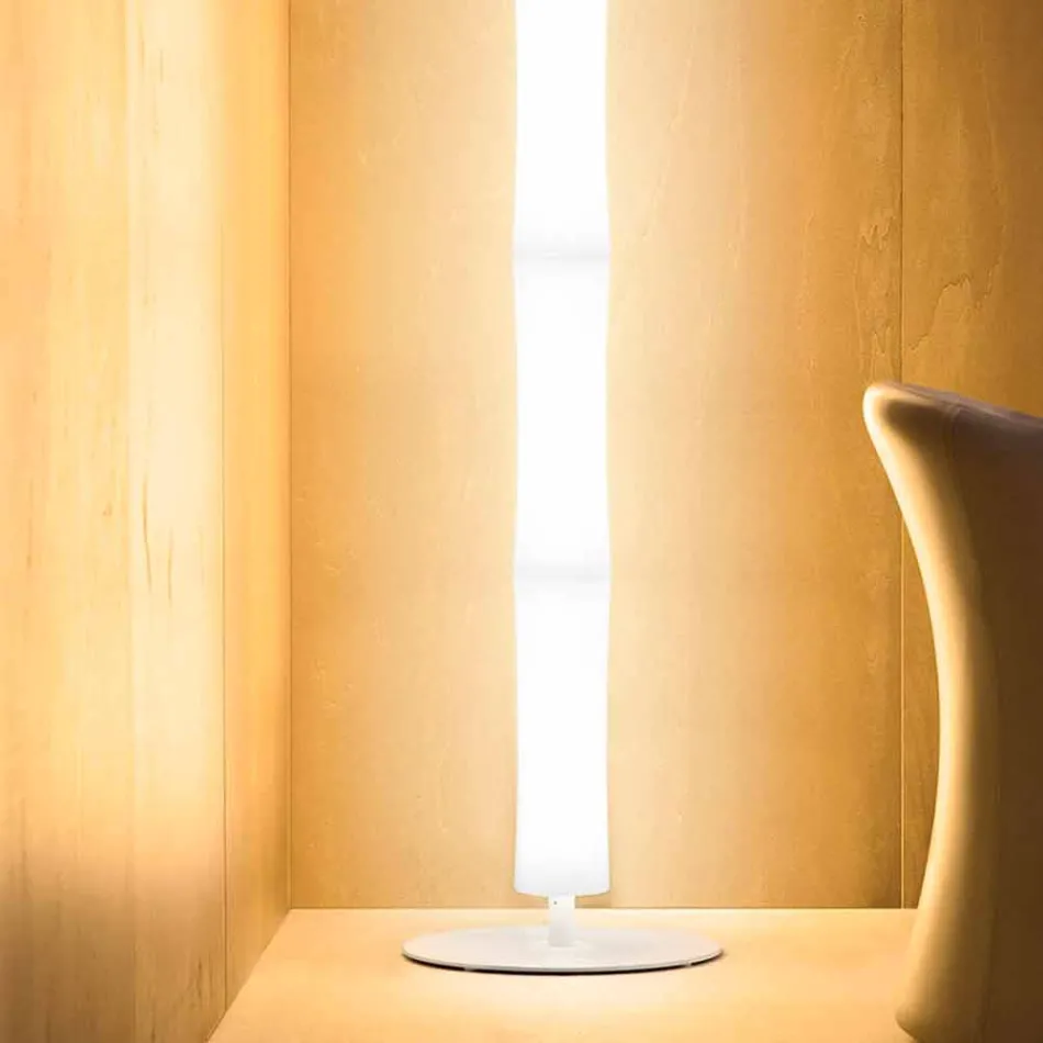 Floor Lamp with Lampshade in White Polyethylene Made in Italy - Asturia Viadurini
