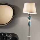 Floor Lamp with Handmade Glass Shade Made in Italy - Saline Viadurini