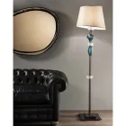 Floor Lamp with Handmade Glass Shade Made in Italy - Saline Viadurini