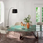 Floor Lamp with Black Carbon Stem Made in Italy - Terni Viadurini