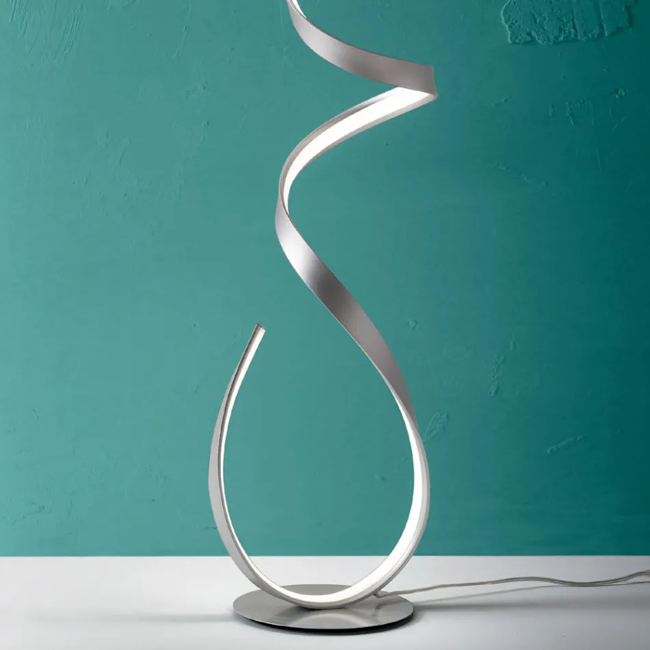 Floor Lamp with Structure in Painted Metal with LED Light - Lumino Viadurini