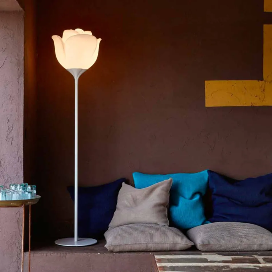 Indoor Plastic Flower Design Floor Lamp - Baby Love by Myyour Viadurini