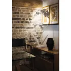 Modern Design Iron Floor Lamp Made in Italy - Amorpha Viadurini