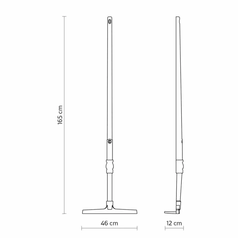 Outdoor Floor Lamp in White Technopolymer Design of 3 Forms - Tools Viadurini