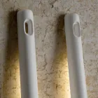 Outdoor Floor Lamp in White Technopolymer Design of 3 Forms - Tools Viadurini