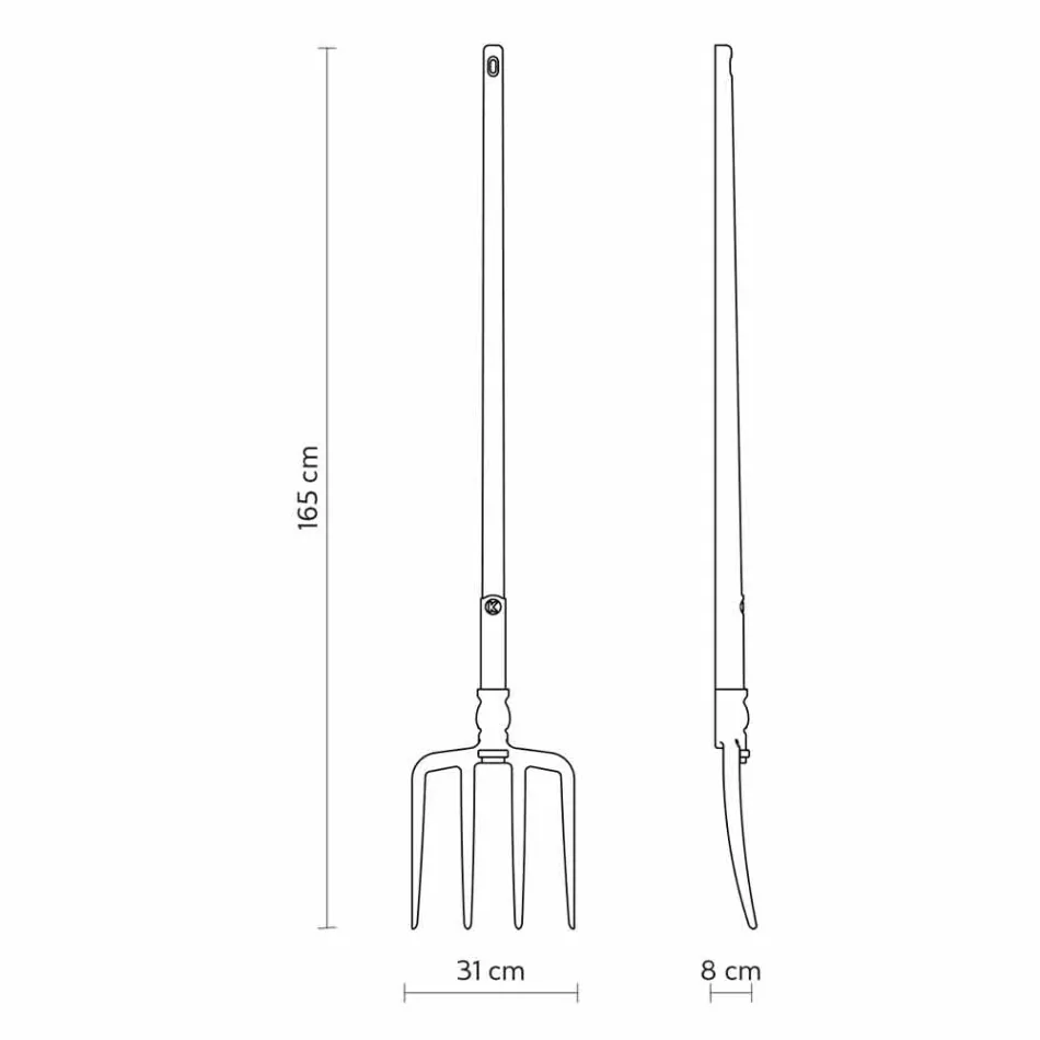 Outdoor Floor Lamp in White Technopolymer Design of 3 Forms - Tools Viadurini