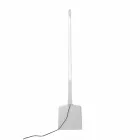 Outdoor Floor Lamp in White Technopolymer Design of 3 Forms - Tools Viadurini