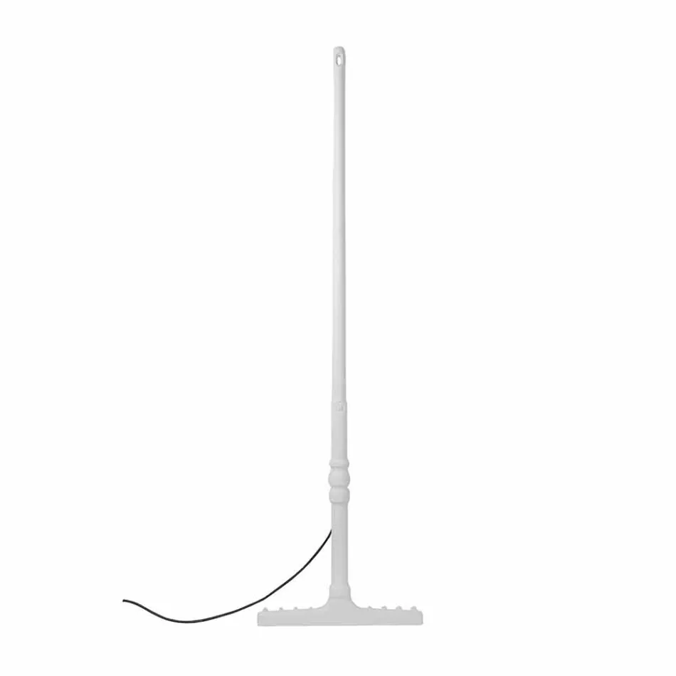 Outdoor Floor Lamp in White Technopolymer Design of 3 Forms - Tools Viadurini