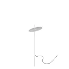 Garden Floor Lamp Aluminum White Design with Water Lily Leaf - Cipriam Viadurini