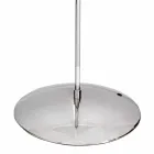 Floor lamp in steel with white lampshade Hmax 149,5cm Moon Viadurini