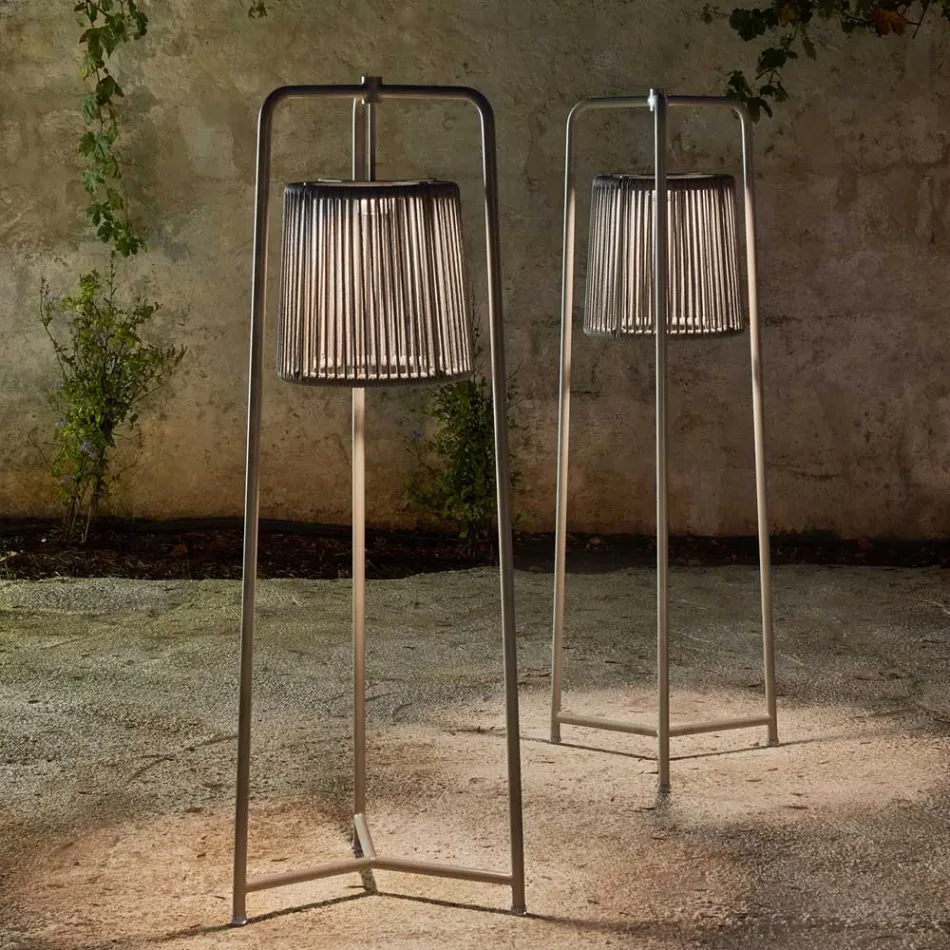 Floor Lamp in Aluminum and Fiber Made in Italy - Tibidabo by Varaschin Viadurini