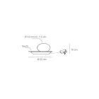 Floor Lamp in Aluminum, Metal, and White Glass Light - Luma Viadurini