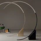 Floor Lamp in Painted Metal with Dimmable LED Light - Eucalyptus Viadurini