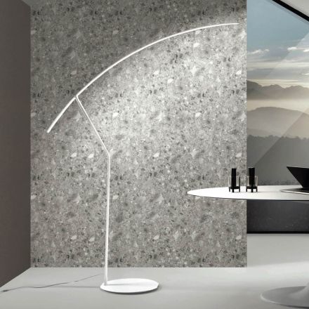 Floor Lamp in Metal Painted in Different Colors and Dimmable LED - Maple Viadurini