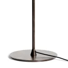 Floor Lamp in Dark Brass and Stone Glass Made in Italy - Bottega Viadurini