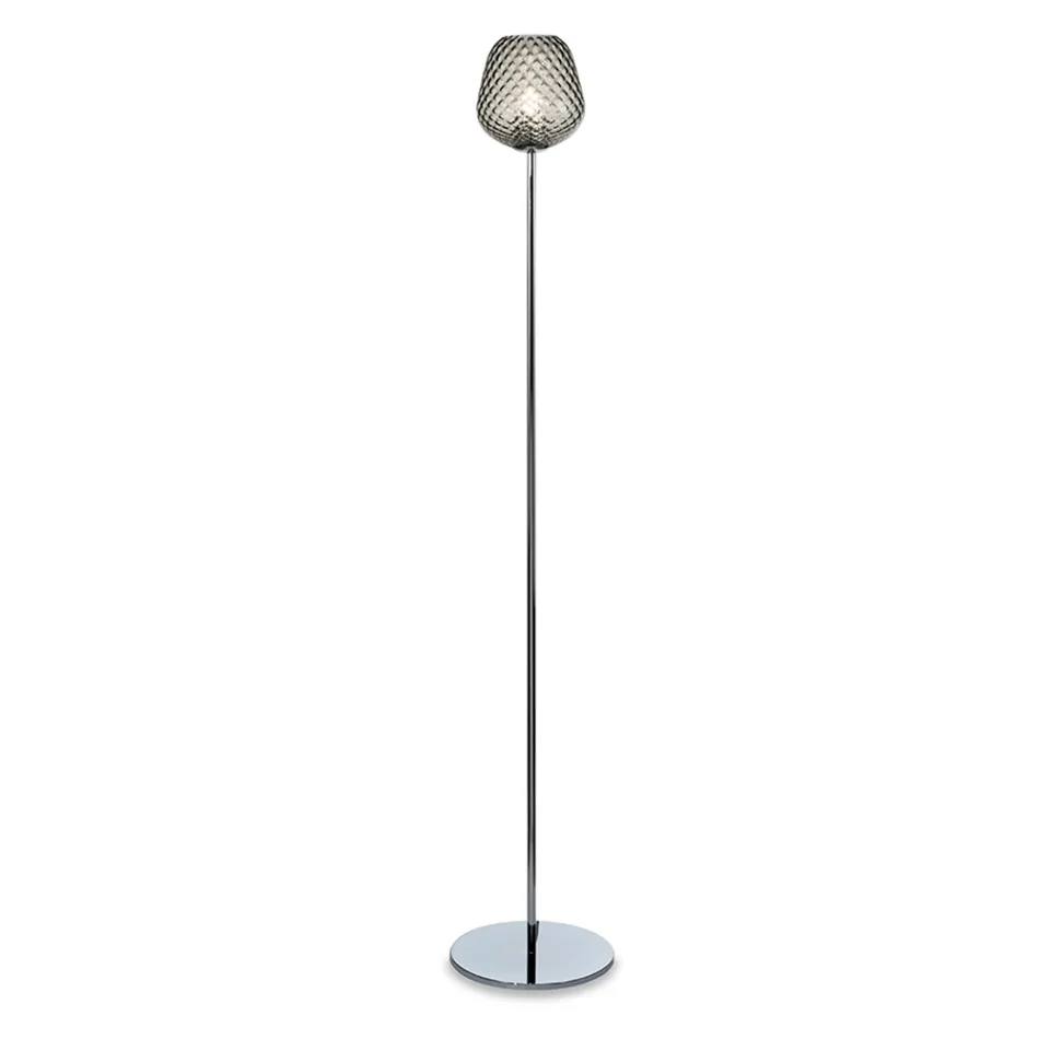 Floor Lamp in Cased or Transparent Glass Made in Italy - Elisia Viadurini