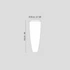 Contemporary floor lamp LED for interior Ldpe Howitzer Big Viadurini