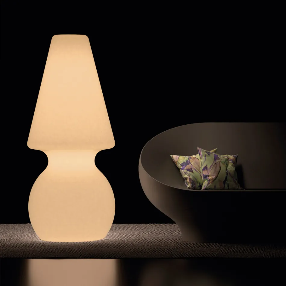 Alvarez Outdoor Floor Lamp with LED Light in Polyethylene Made in Italy Viadurini
