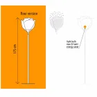 Plastic Flower Design Outdoor Floor Lamp - Baby Love by Myyour Viadurini