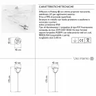 Plastic Flower Design Outdoor Floor Lamp - Baby Love by Myyour Viadurini