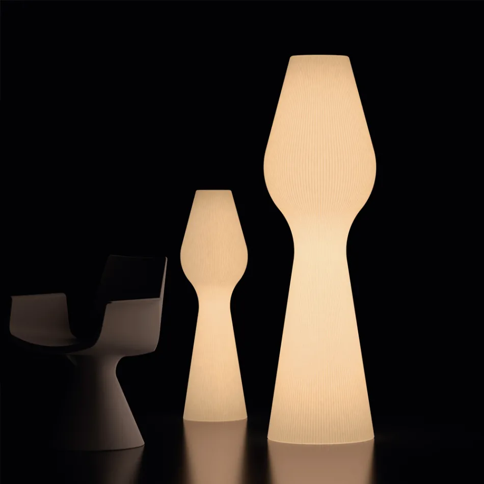 Reyes Outdoor Floor Lamp in Polyethylene with LED Light Made in Italy Viadurini