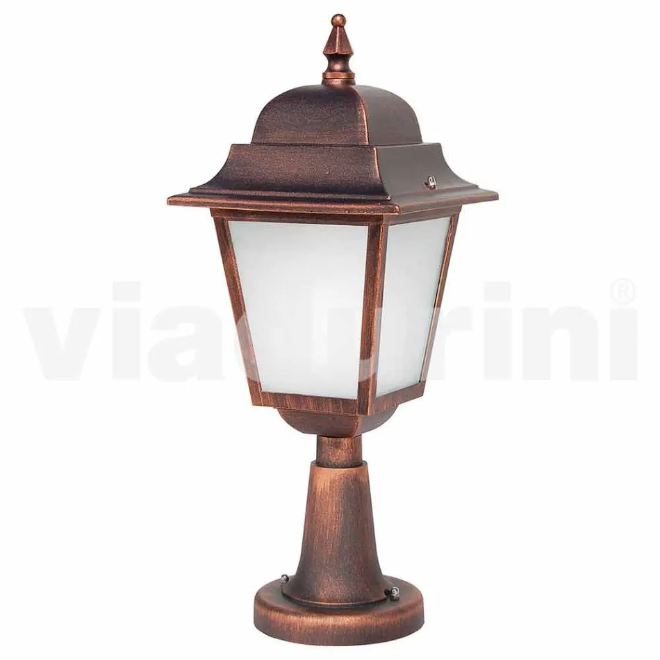 Aluminum outdoor floor lamp made in Italy, Aquilina Viadurini