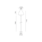 Outdoor Floor Lamp in Brass and Copper Made in Italy - Sword Viadurini