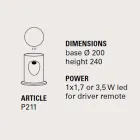 U-Boat colored terracotta outdoor floor lamp - Toscot Viadurini