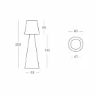 Indoor floor lamp Slide Pivot bright white made in Italy Viadurini