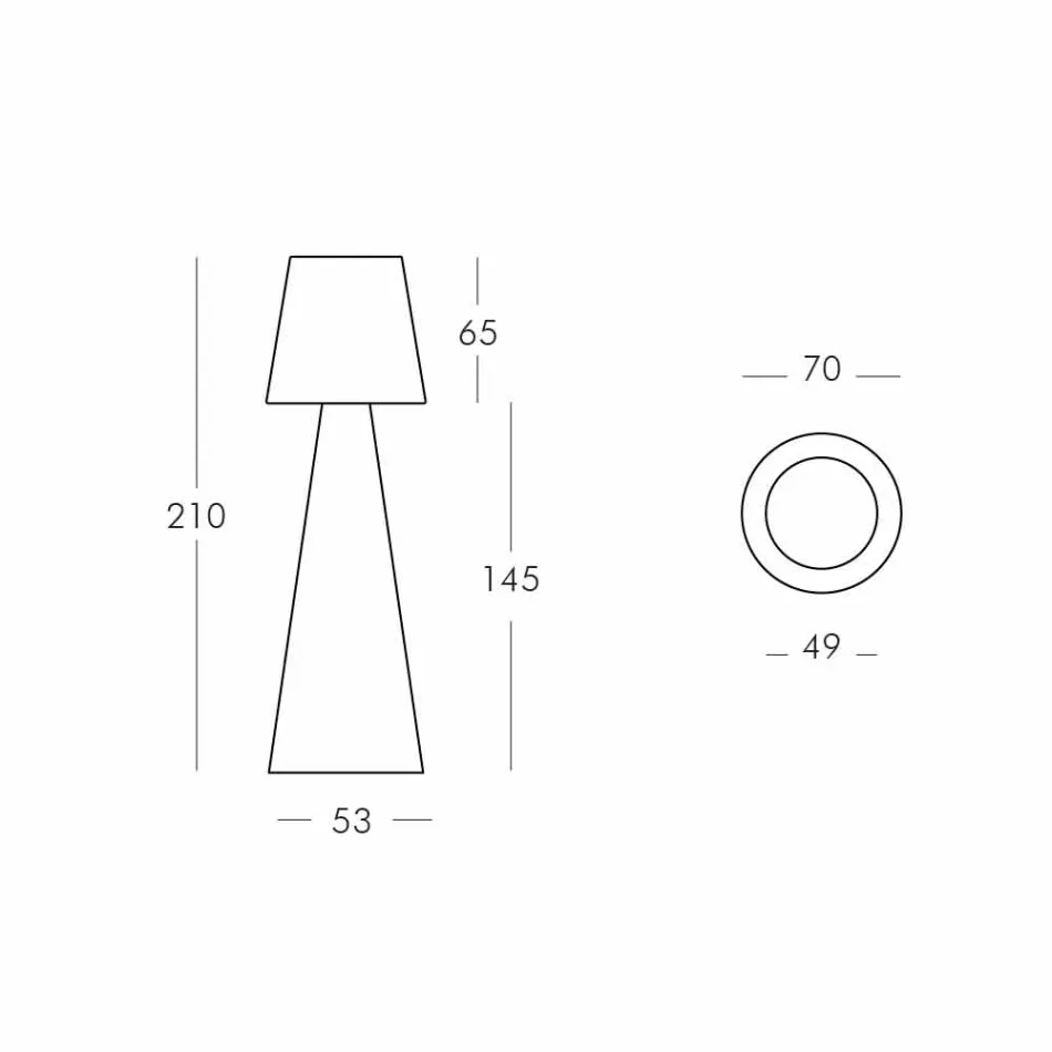 Indoor floor lamp Slide Pivot bright white made in Italy Viadurini