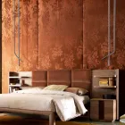 Grilli Snake leather and metal design lamp 100 % made in Italy Viadurini